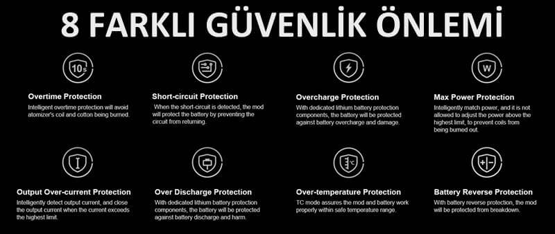 VooPoo Drag X Güvenlik Önlemleri